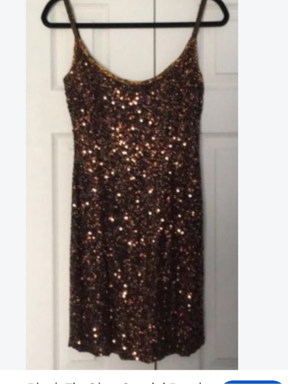 Papel Boutique evening 6Sequin Beaded Strappy Women's Bag in Copper Brown